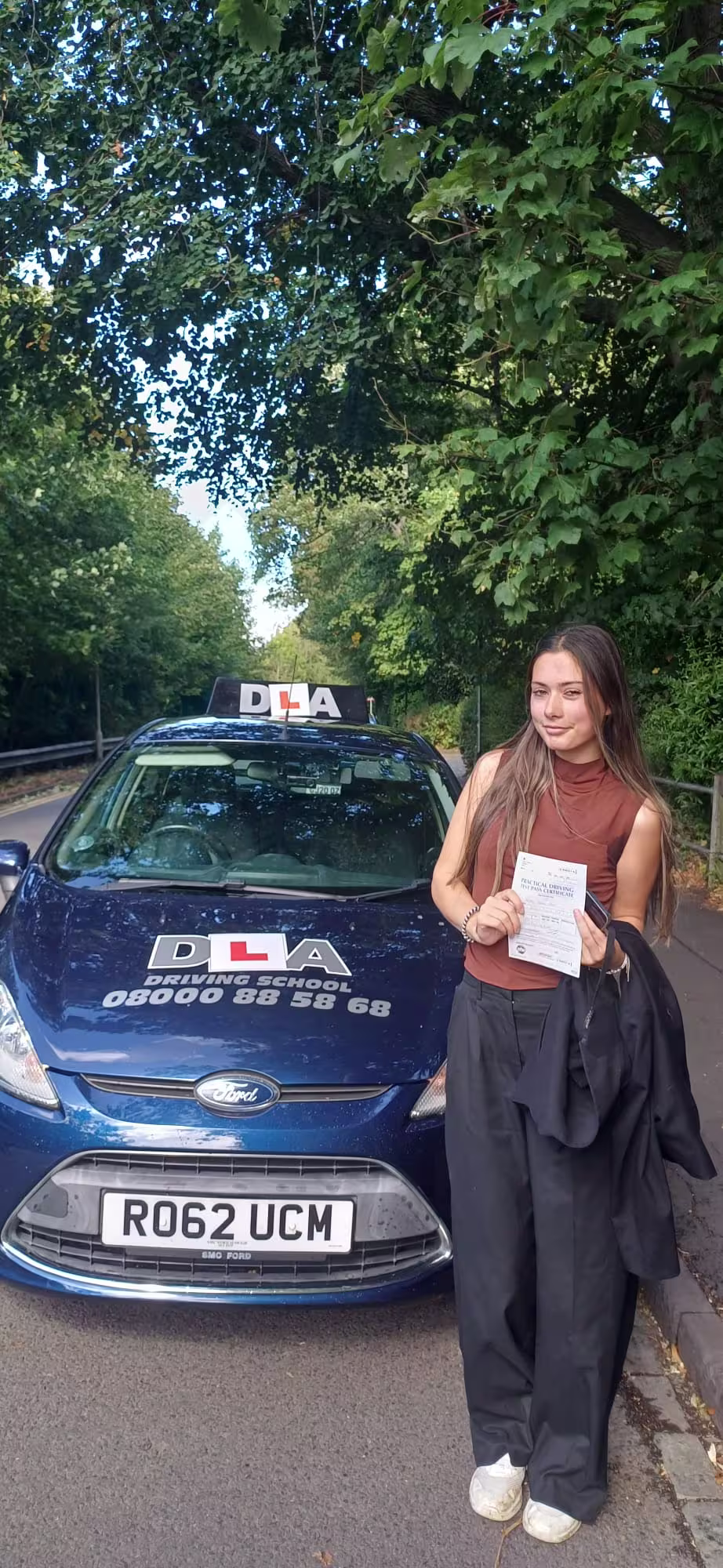 Anya passed their driving test