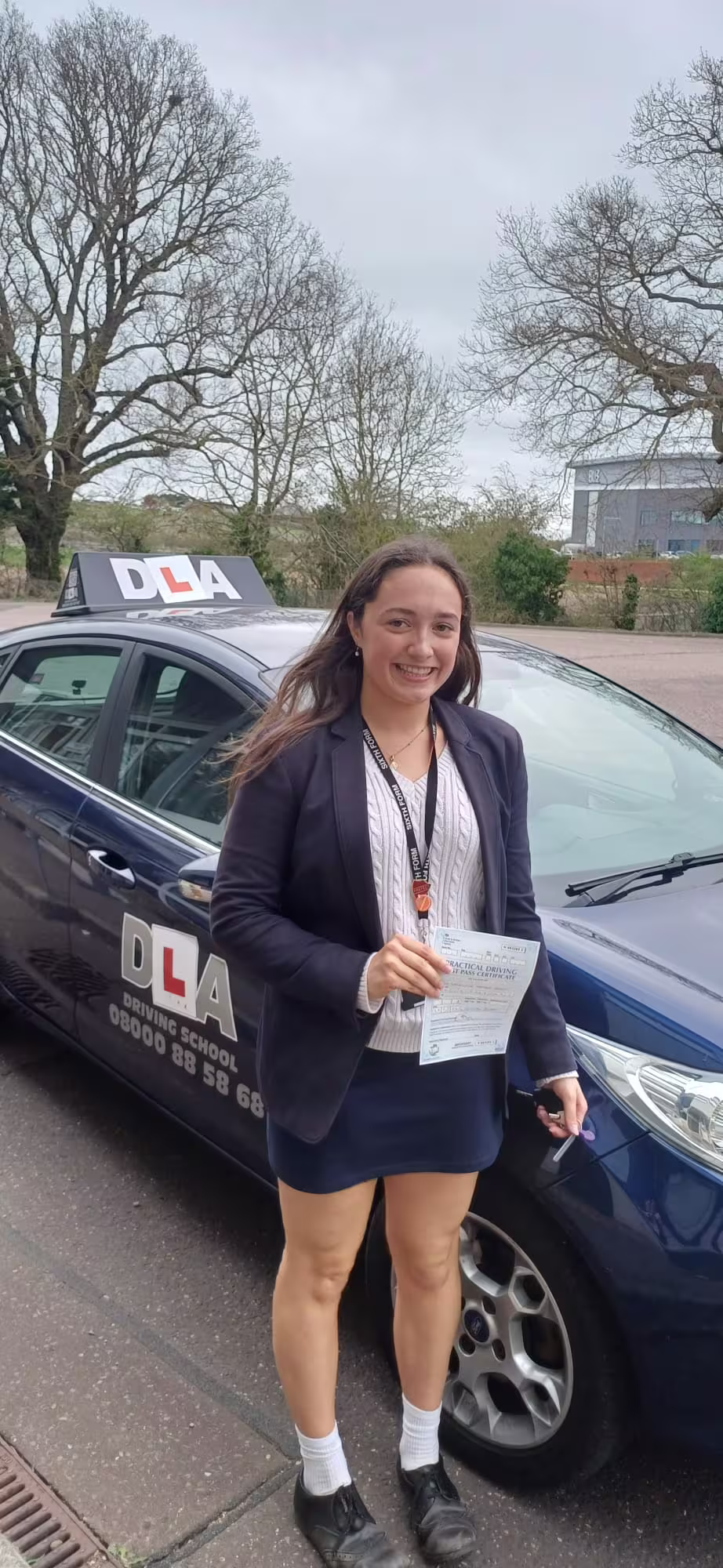 Eve passed their driving test