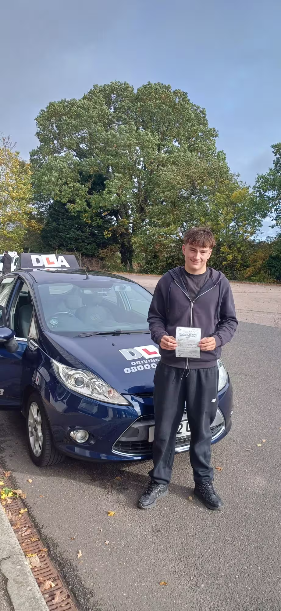 Freddie passed their driving test