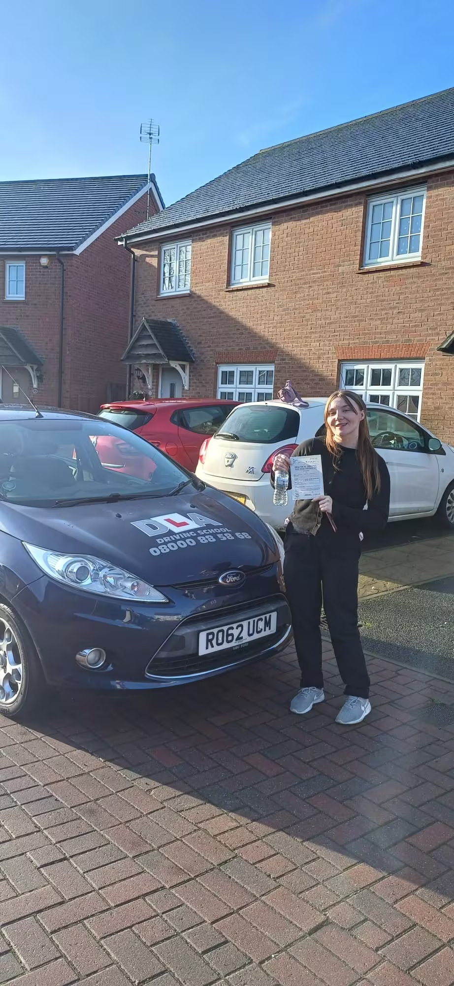 Hanna passed their driving test